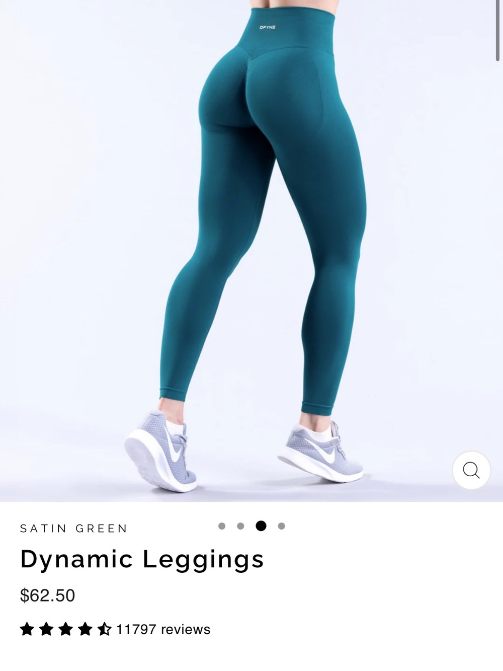 Dynamic Leggings — Satin Green